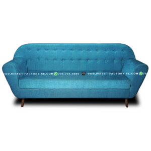 3 Seater Blue Sofa